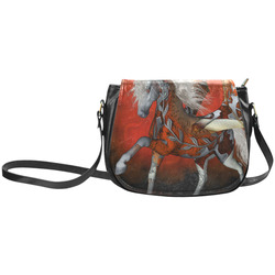 Awesome steampunk horse with wings Classic Saddle Bag/Small (Model 1648)