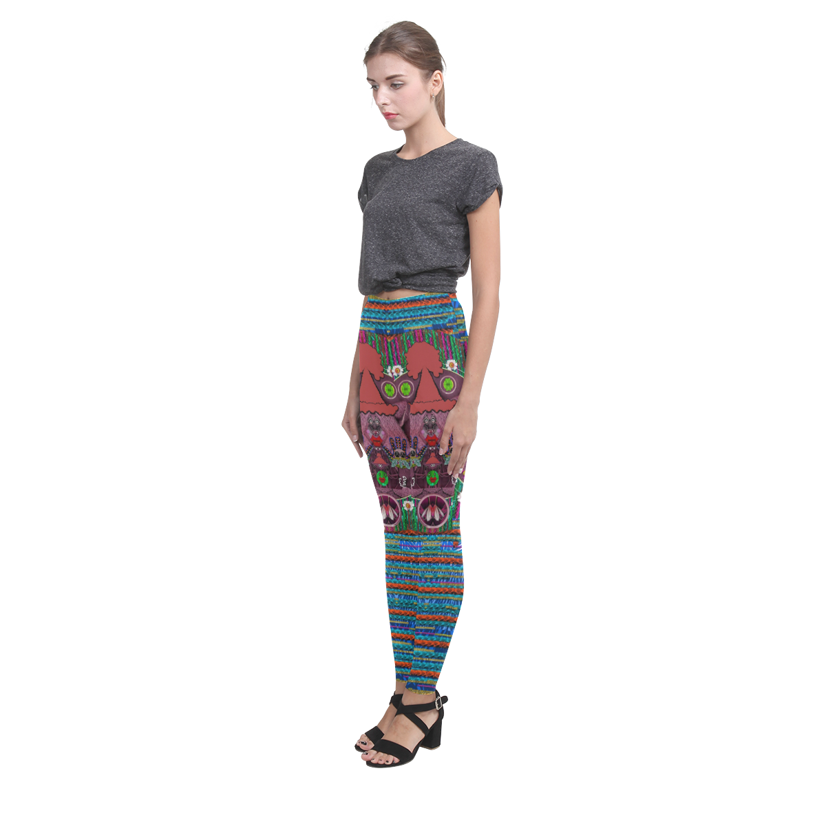 Peace In The Troll woody wood Cassandra Women's Leggings (Model L01)