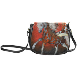 Awesome steampunk horse with wings Classic Saddle Bag/Large (Model 1648)