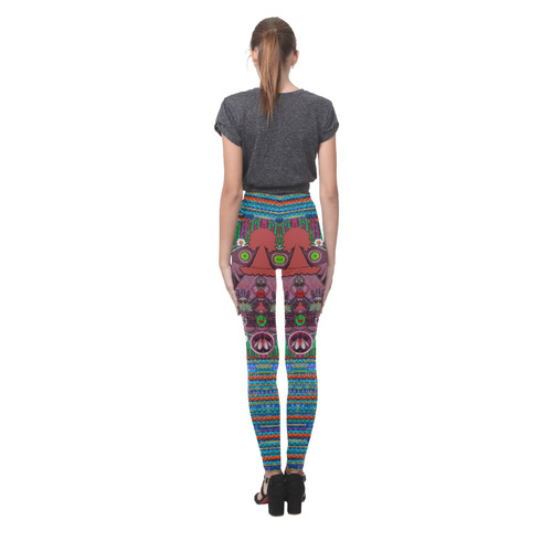 Peace In The Troll woody wood Cassandra Women's Leggings (Model L01)