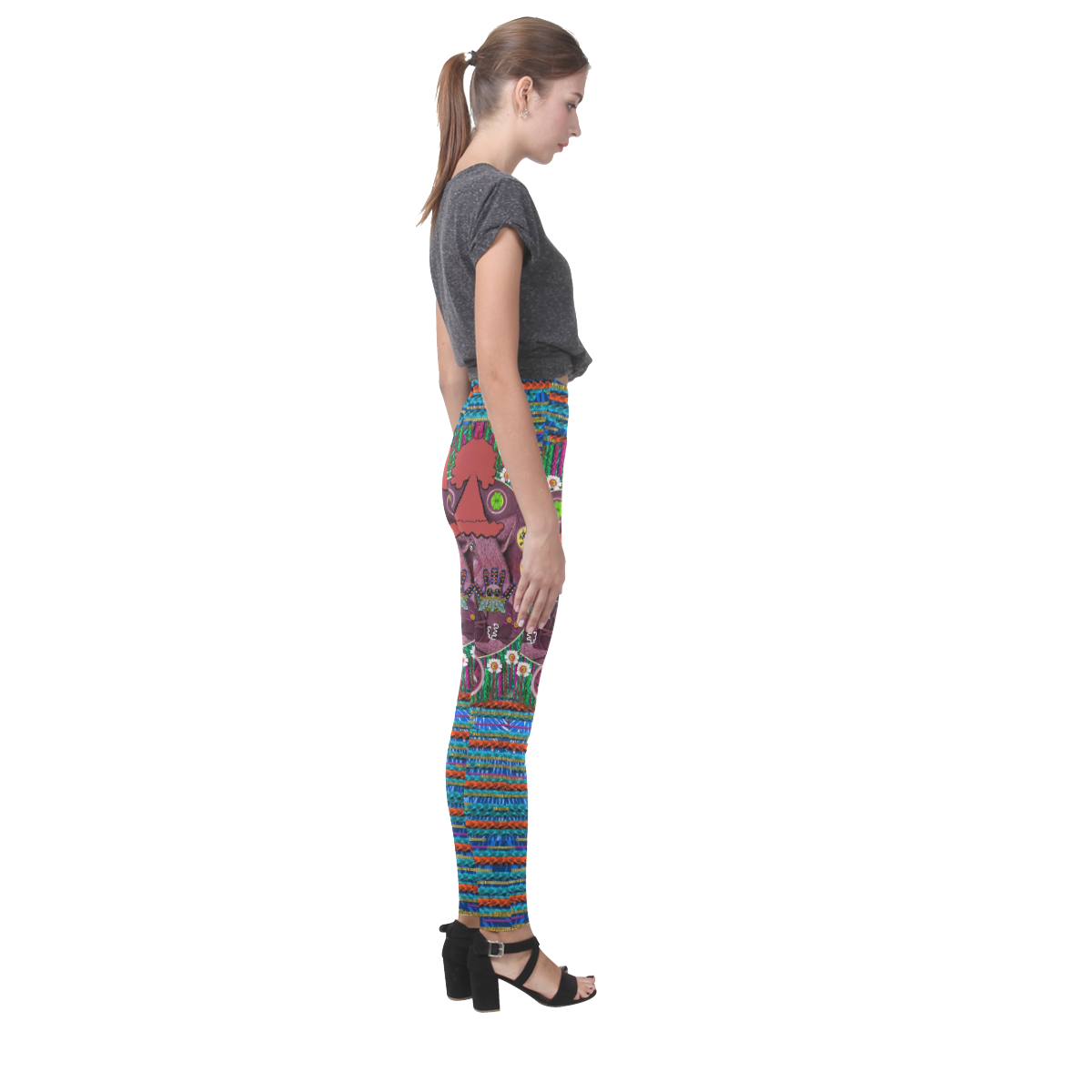 Peace In The Troll woody wood Cassandra Women's Leggings (Model L01)