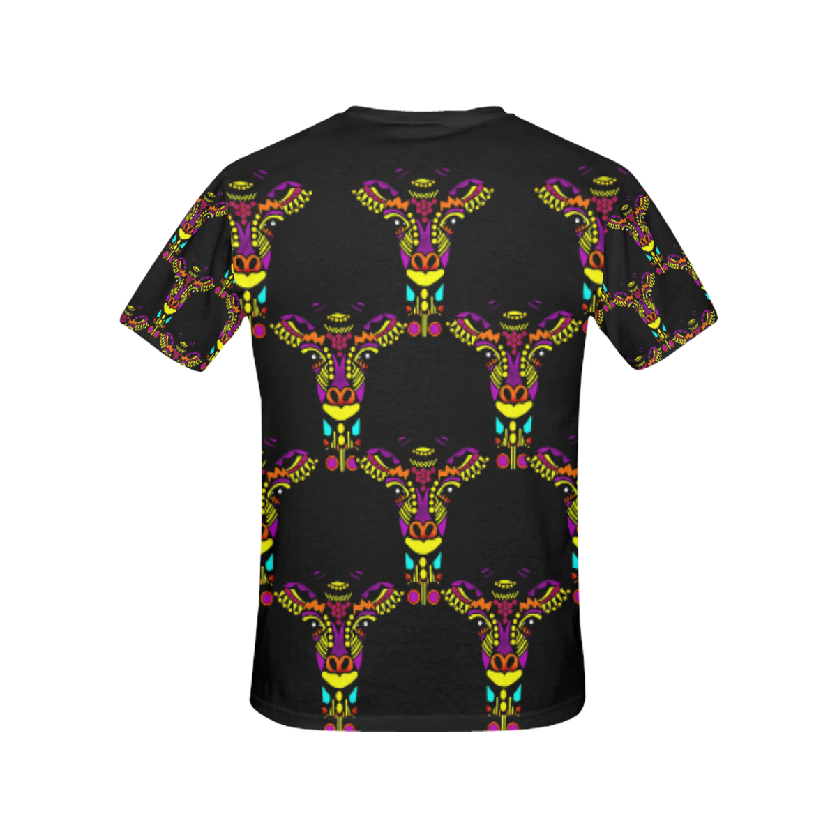 African Giraffe- pop art collection All Over Print T-Shirt for Women (USA Size) (Model T40)