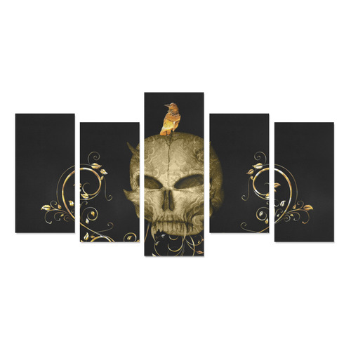The golden skull Canvas Print Sets E (No Frame)