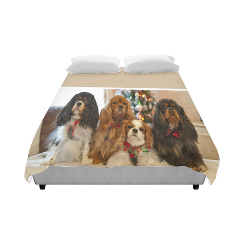 King Charles Cavalier Spaniel Duvet Cover 86"x70" ( All-over-print)