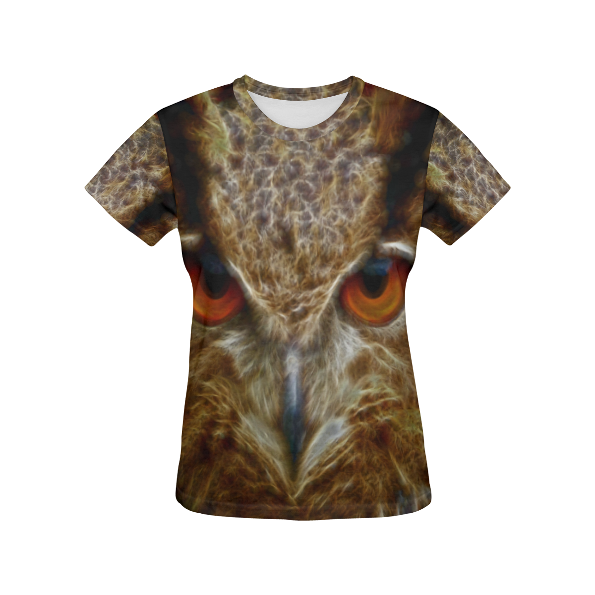 Magic Owl All Over Print T-Shirt for Women (USA Size) (Model T40)