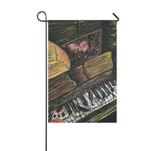 Broken Piano Garden Flag 12‘’x18‘’（Without Flagpole）