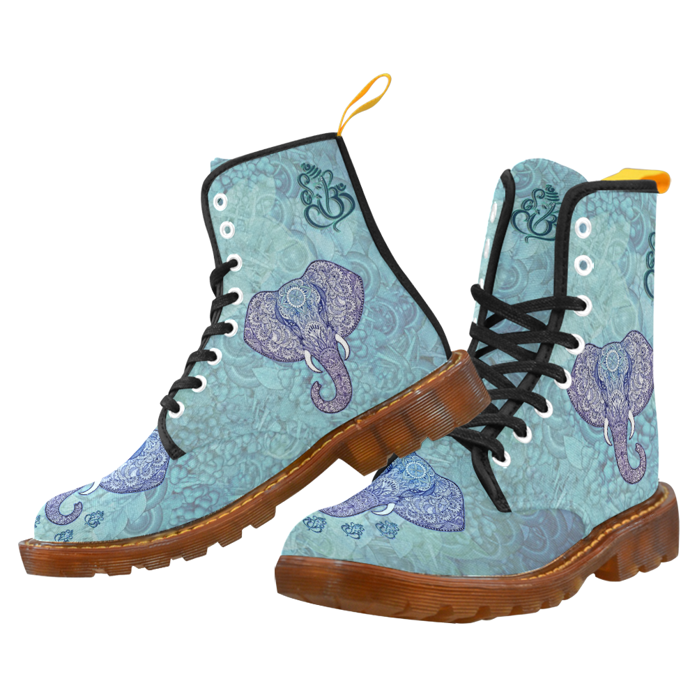 indian elephant art Martin Boots For Women Model 1203H