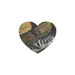 Broken Piano Heart Coaster