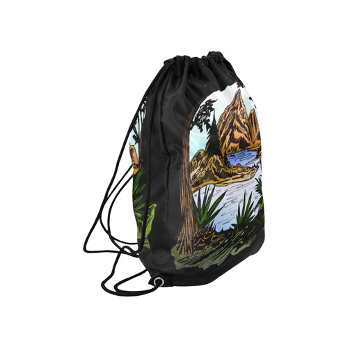 The Outdoors Large Drawstring Bag Model 1604 (Twin Sides)  16.5"(W) * 19.3"(H)