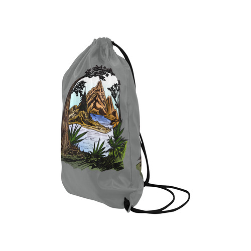 The Outdoors Small Drawstring Bag Model 1604 (Twin Sides) 11"(W) * 17.7"(H)