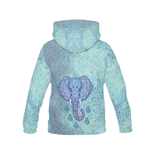 lord Ganesh art All Over Print Hoodie for Men (USA Size) (Model H13)