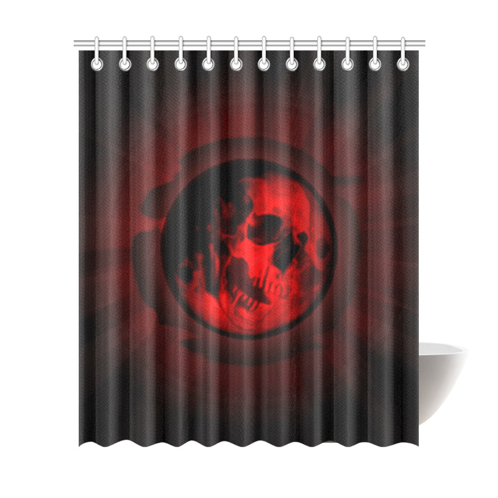 Death Moon Shower Curtain 72"x84"
