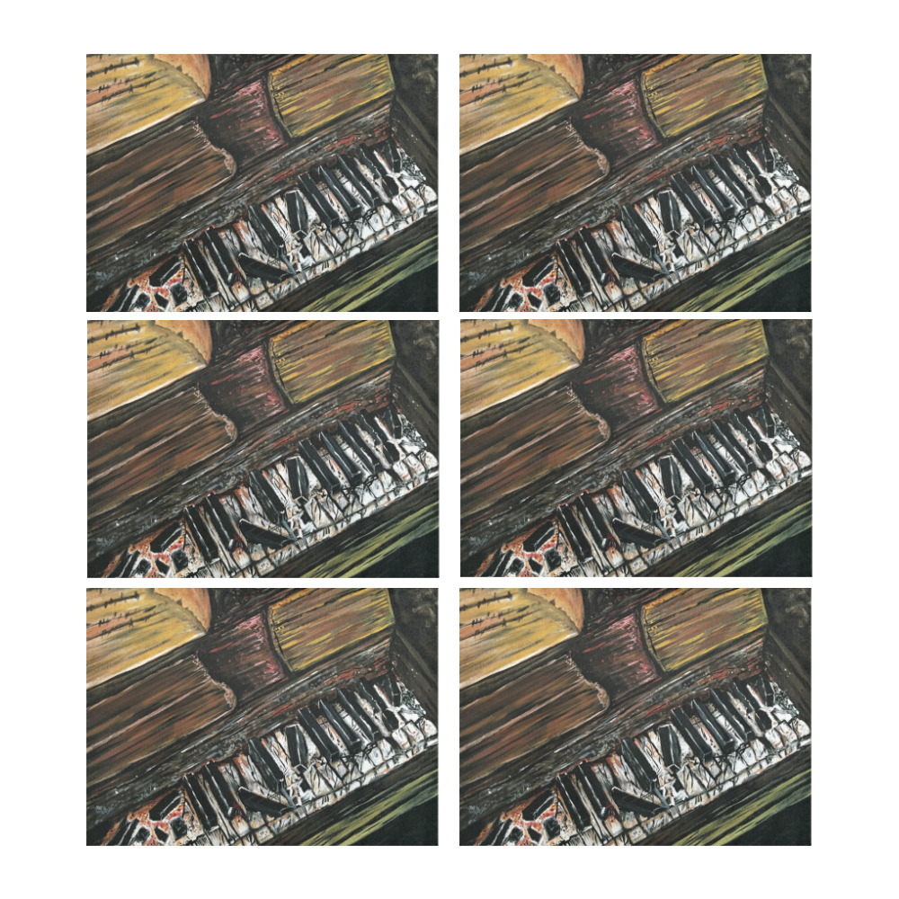 Broken Piano Placemat 14’’ x 19’’ (Set of 6)