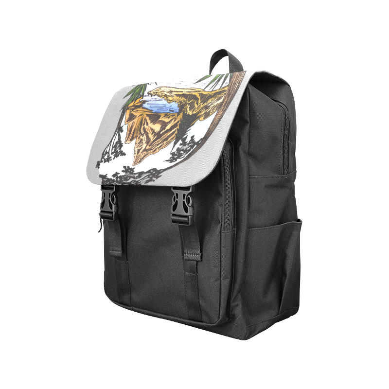 The Outdoors - Poster Casual Shoulders Backpack (Model 1623)