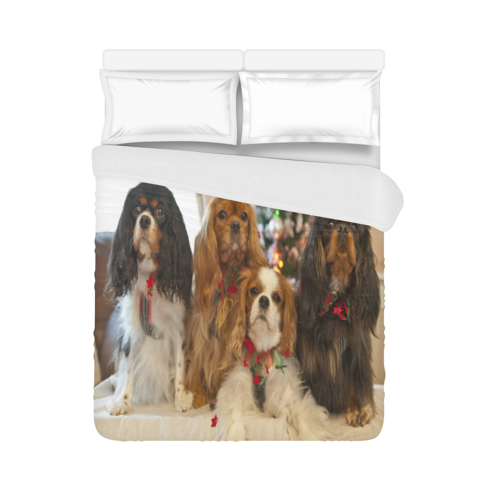 King Charles Cavalier Spaniel Duvet Cover 86"x70" ( All-over-print)