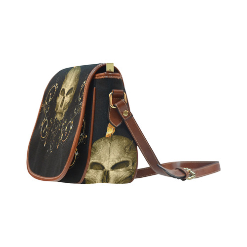 The golden skull Saddle Bag/Small (Model 1649) Full Customization