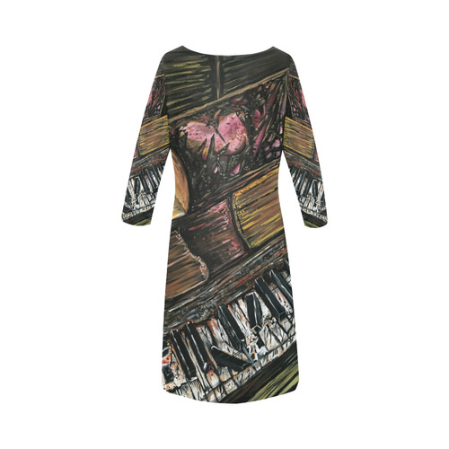 Broken Piano Round Collar Dress (D22)