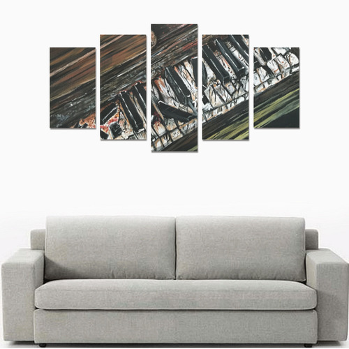 Broken Piano Canvas Print Sets A (No Frame)