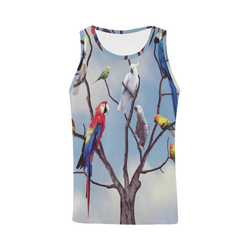 Parrot Conference All Over Print Tank Top for Men (Model T43)