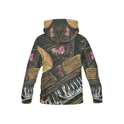 Broken Piano All Over Print Hoodie for Kid (USA Size) (Model H13)