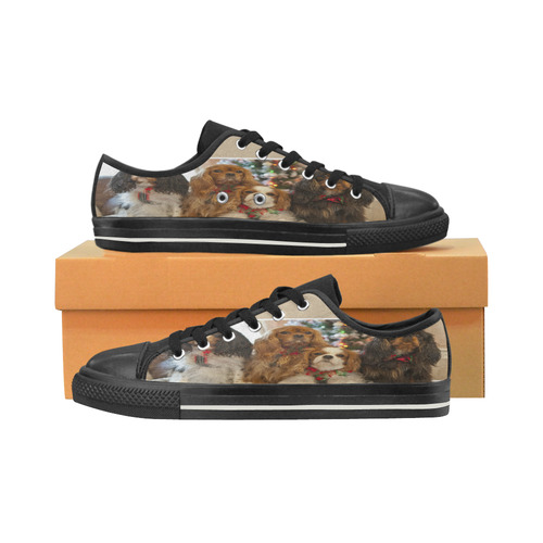 King Charles Cavalier Spaniel Women's Classic Canvas Shoes (Model 018)