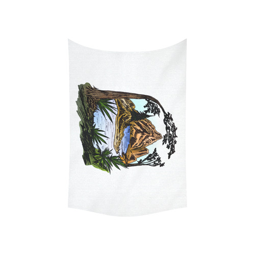 The Outdoors Cotton Linen Wall Tapestry 60"x 40"