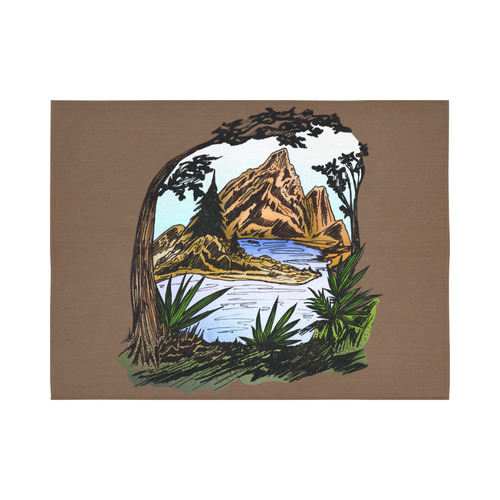 The Outdoors Cotton Linen Wall Tapestry 80"x 60"