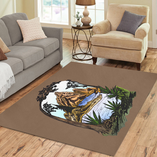 The Outdoors Area Rug7'x5'