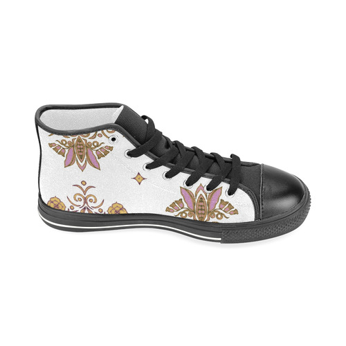 Bodaciously Spicy Wall Flower Print by Aleta Men’s Classic High Top Canvas Shoes (Model 017)