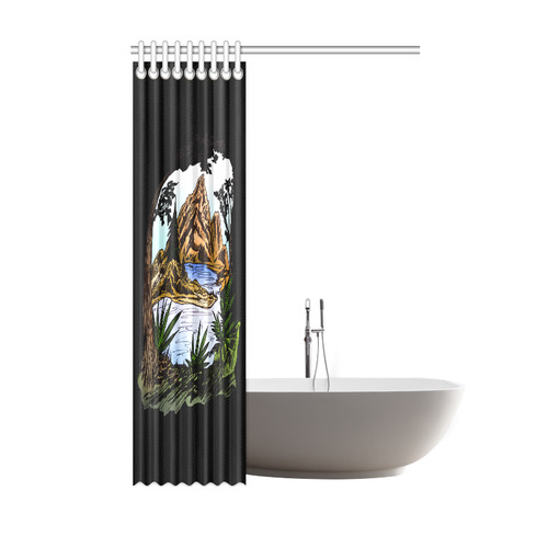 The Outdoors Shower Curtain 48"x72"