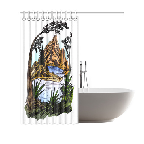The Outdoors Shower Curtain 69"x70"
