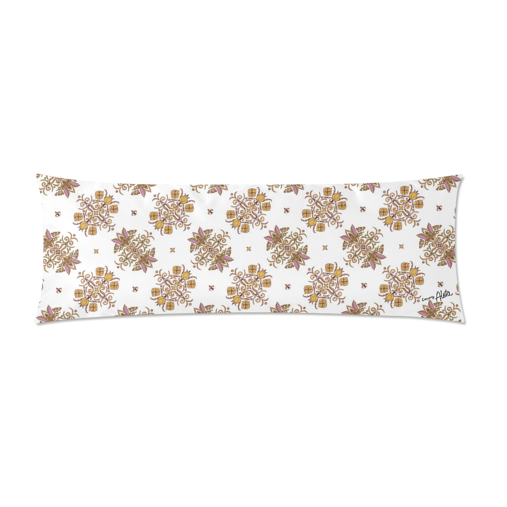 Bodaciously Spicy Wallflower Print by Aleta Custom Zippered Pillow Case 21"x60"(Two Sides)
