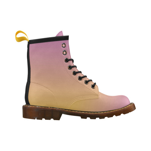 Wall Flower Gradual Purple Gold only by Aleta High Grade PU Leather Martin Boots For Men Model 402H
