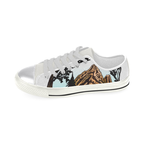 The Outdoors Canvas Women's Shoes/Large Size (Model 018)