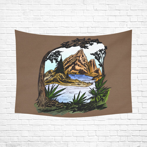 The Outdoors Cotton Linen Wall Tapestry 80"x 60"