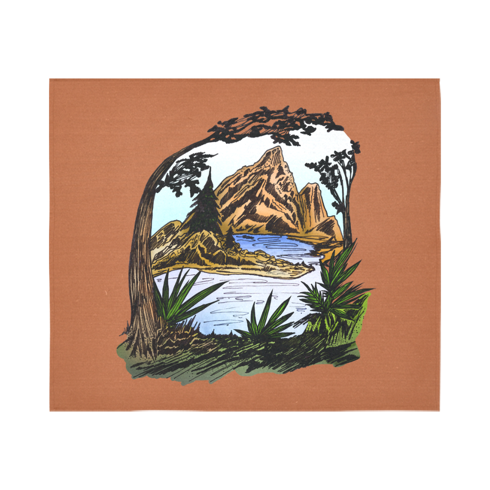 The Outdoors Cotton Linen Wall Tapestry 60"x 51"