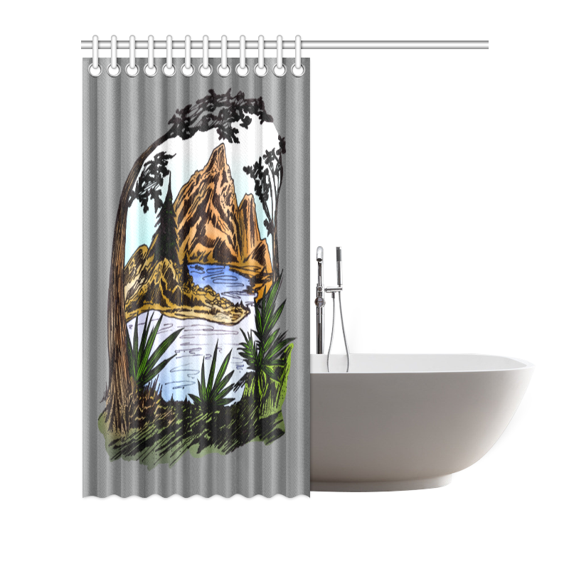 The Outdoors Shower Curtain 66"x72"