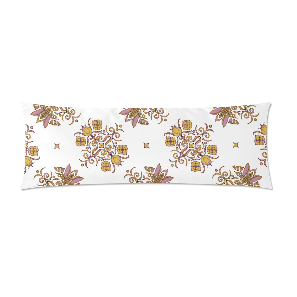 Bodaciously Spicy Wallflower Print by Aleta Custom Zippered Pillow Case 21"x60"(Two Sides)