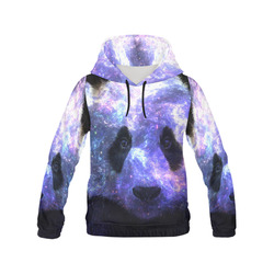 Galaxy Panda All Over Print Hoodie for Men (USA Size) (Model H13)
