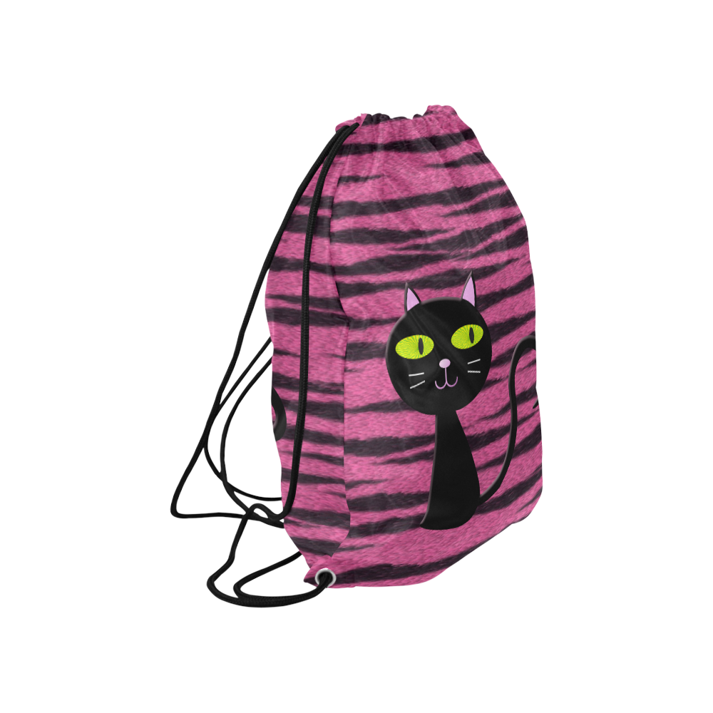 tiger kitty Large Drawstring Bag Model 1604 (Twin Sides)  16.5"(W) * 19.3"(H)