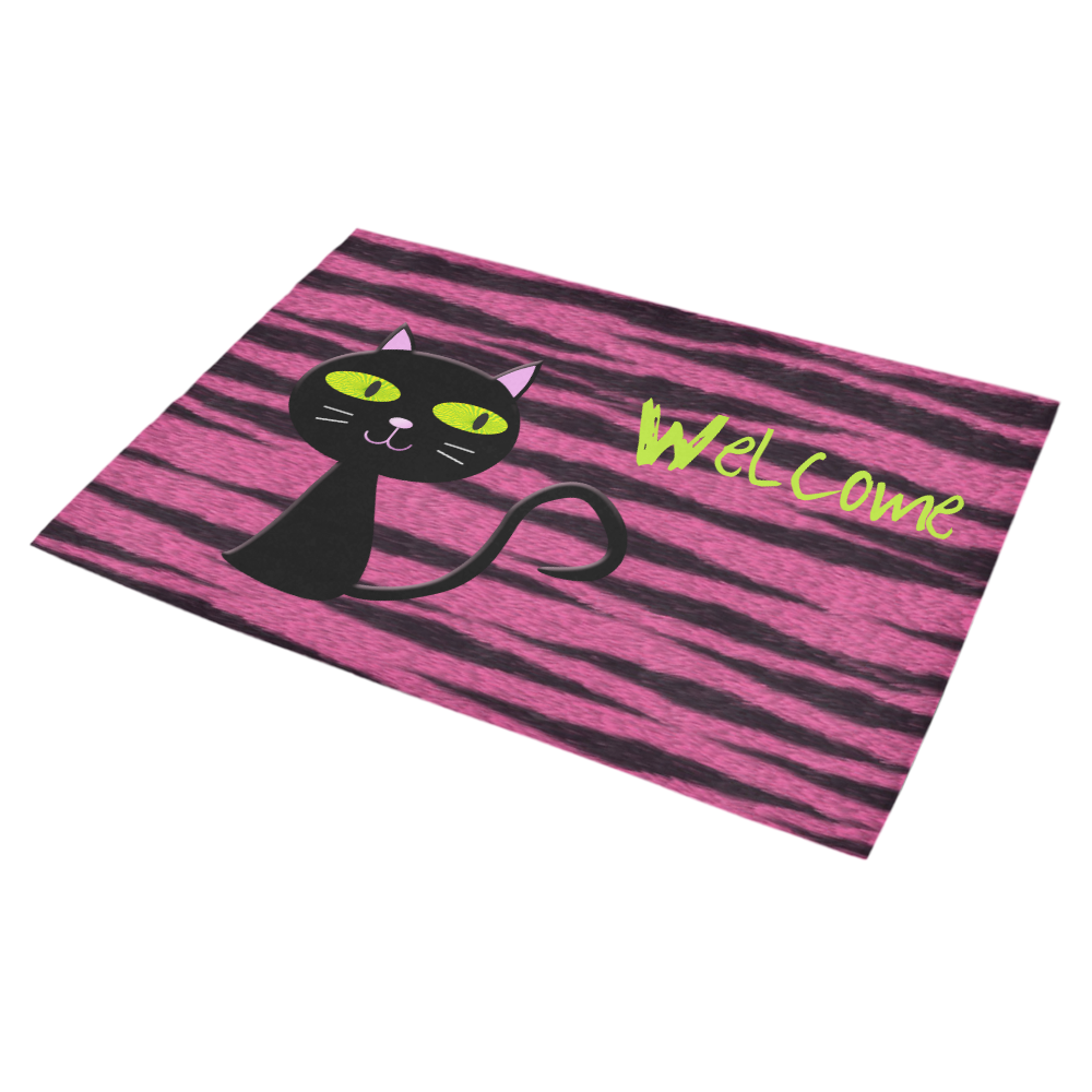 tiger kitty Azalea Doormat 30" x 18" (Sponge Material)