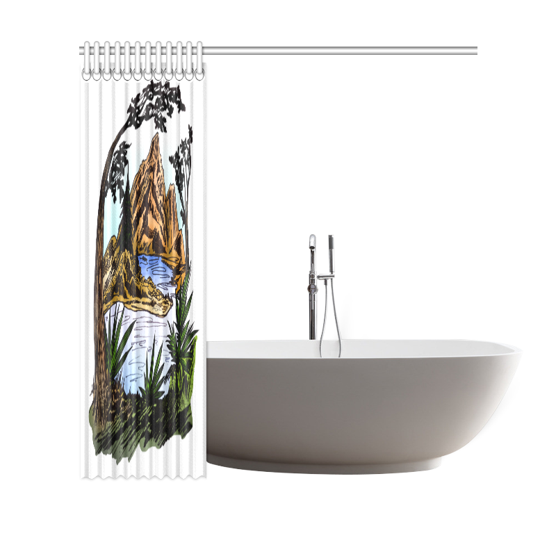 The Outdoors Shower Curtain 69"x70"