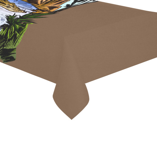 The Outdoors Cotton Linen Tablecloth 60"x120"