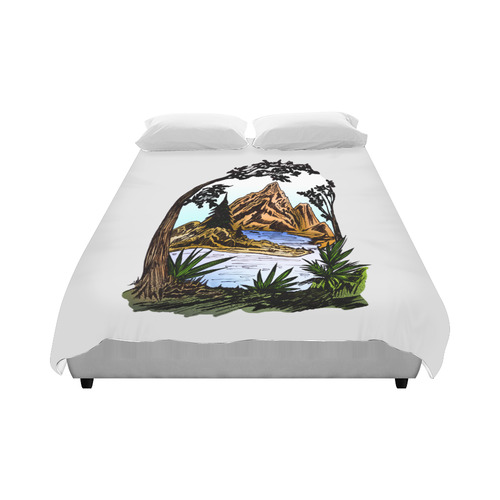 The Outdoors Duvet Cover 86"x70" ( All-over-print)