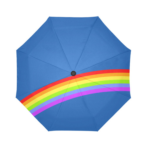 Ranbow on Blue VAS2 Auto-Foldable Umbrella (Model U04)