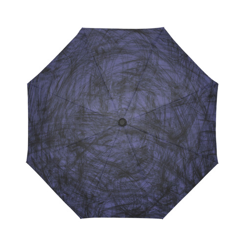 Bue gradient grunge scratch ii VAS2 Auto-Foldable Umbrella (Model U04)