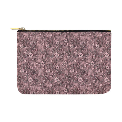 Sweet Vintage Floral 17B by FeelGood Carry-All Pouch 12.5''x8.5''