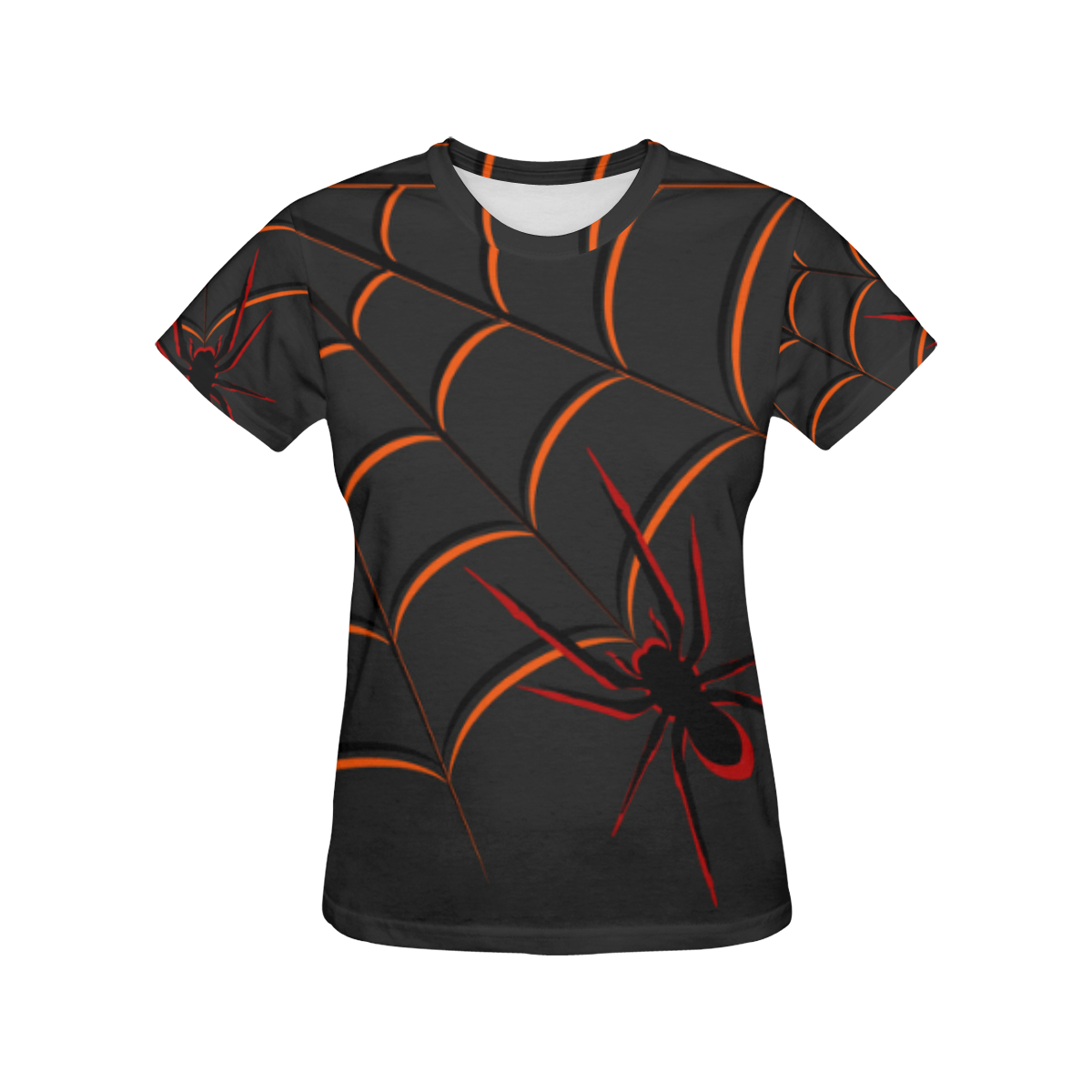 Scary Spider All Over Print T-Shirt for Women (USA Size) (Model T40)