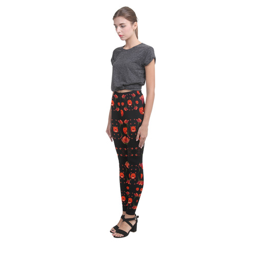 pumkins and roses from the fantasy garden Cassandra Women's Leggings (Model L01)