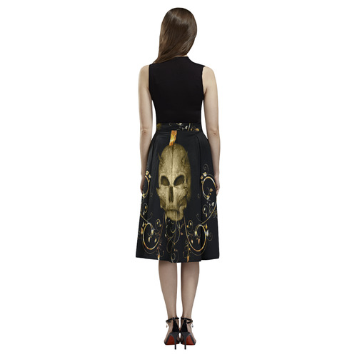 The golden skull Aoede Crepe Skirt (Model D16)
